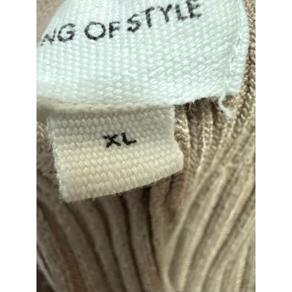 Song Of Style Tan Rib Knit High Waist Flared Bootcut Trousers Leggings Pants XL - Picture 7 of 7